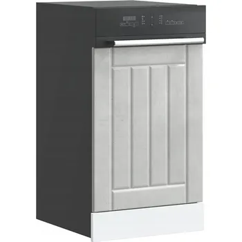 Kuchyňská skříňka Panel do myčky nádobí VidaXL Lucca 45x1,5x67 cm šedý betonu