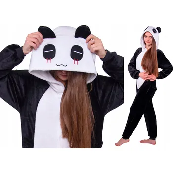 Dámské pyžamo PANDA Pyžamo Jednodílné Kostým Kigurumi Overal 164 cm