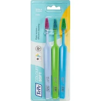 Zubní kartáček Zubní kartáčky TePe 3 kusy, vícebarevné