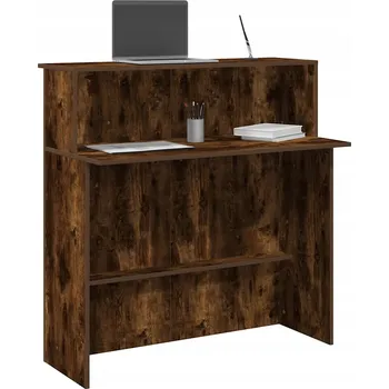 Psací stůl Recepční pult dub kouřový 100x50x103,5 cm Lepené dřevo