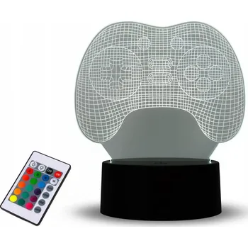 Lampička NOČNÍ LAMPA LED PODLOŽKA 16 BAREV SVĚTLA STOLNÍ LAMPA LAMPIČKA PRO HRÁČE