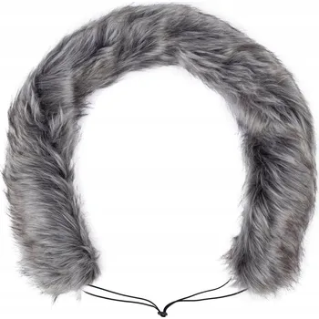 Příslušenství pro přepravu dětí HappyBee Kožešinový límec na kočárek, Grey