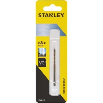 Příslušenství k vrtačce STANLEY Vrták do kovu HSS-E Cobalt, 3,2x65mm