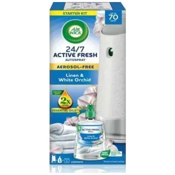 Osvěžovač vzduchu Osvěžovač vzduchu Airwick Active Fresh - komplet (strojek + náplň), Prádlo a bílá orchidej, 228 ml