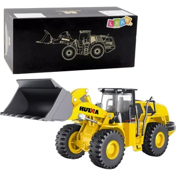 autíčko Kovový model nakladače HUINA 1:50 žlutý