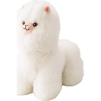 plyšák Plyšová lama bílá 40 cm