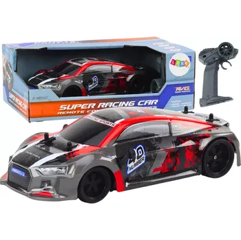 RC model auta rc auto 1:18 s gumovými pneu a driftem – červené