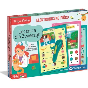 Hračka pro nejmenší Mluvící pero 500 otázek – zvířecí klinika (polská verze) CLEMENTONI