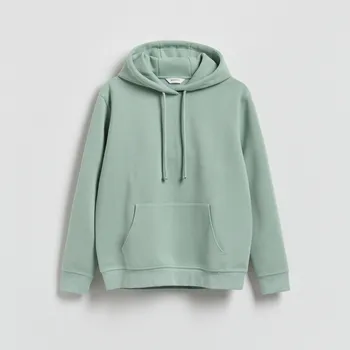 Pánská mikina Reserved - Mikina s&nbsp;kapucí - bledá zelená - 378HM-07X - 378HM-07X-S