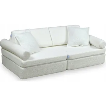 Pohovka Mini Pohovka pro děti Montessori Comfort Boucle Bílá