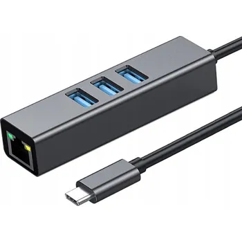 Síťová karta SÍŤOVÁ KARTA HUB USB-C GIGABIT LAN 1000Mb RJ45