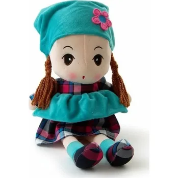 Panenka PANENKA HADROVÁ 42 CM MĚKKÁ PLYŠOVÝ MAZLÍČEK PŘÍTULNÍČEK LALA DLA DZIECI HRAČKA 0+ W.3