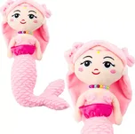 Roztomilá růžová plyšová mořská panna 32cm