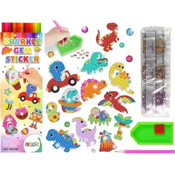 samolepka Diamantová Mozaika Samolepky Dinosauři