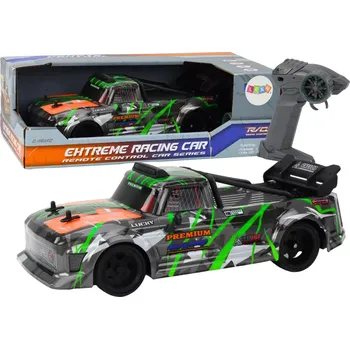 RC model auta RC auto 1:16 se silikonovými koly pro drift, šedo‑zelené