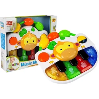 Dětské piánko s opičkou Zvuk a Světla