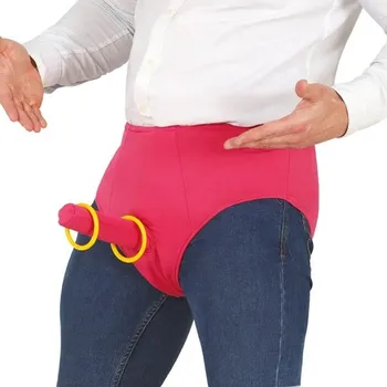 Karnevalový doplněk Guirca Hra rozlučka se svobodou Penis s kroužky 1 ks