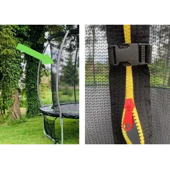Trampolína Vnitřní ochranná síť na trampolínu 8 ft růžová