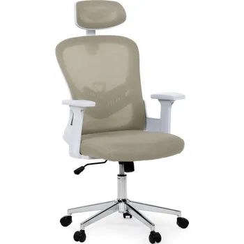 Kancelářská otočná židle ROSE — síť / látka, béžová