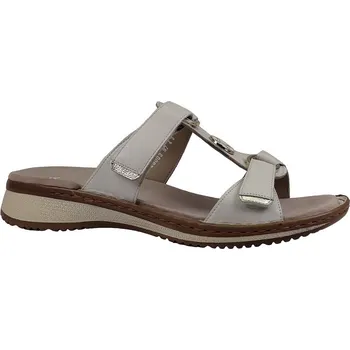 Dámská obuv Letní vycházkové pantofle-flexiblové, Ara, Hawaii 2.0, šíře G, cream/platin: 28 43 (29797-29798)