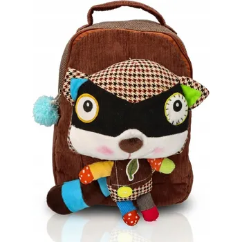 BATOH SZOP PLECACZEK DLA DZIECKA PLUSZOWY BATOH S ODNÍMATELNOU MASKOTOU MÝVALA