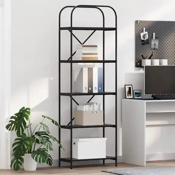 Knihovna Police dřevotříska VidaXL 60 x 30 cm černý dub