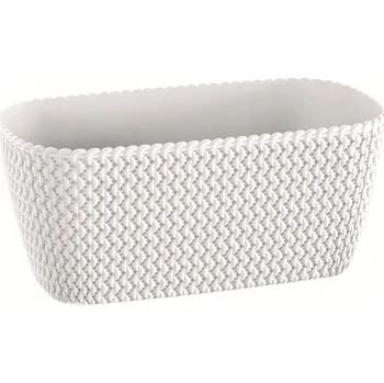 Květináč Bílý plast Květináč Prosperplast 39,7 cm x 18 x 14,5 cm