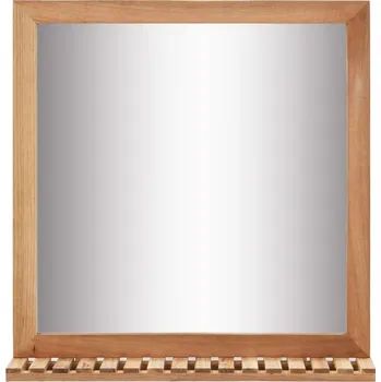 Zrcadlo Zrcadlo VidaXL nástěnné obdélníkové rám dřevo 600 x 620 mm