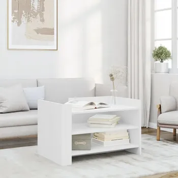 Konferenční stolek Konferenční stolek, bílý, 80x50x50 cm, dřevotříska