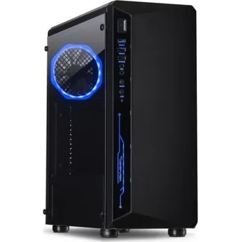 INTER-TECH C-3 Saphir Midi Tower, window, black