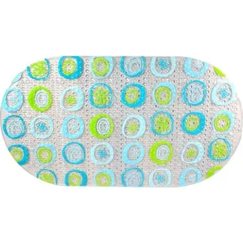 Protiskluzová podložka Protiskluzová podložka do koupelny 68x38 cm, modrozelená