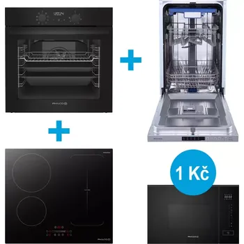 Set domácích spotřebičů Akční set Philco POB 769 AB + PHD 641 EPSB + PD 1045 DBIT + PMD 2085 BIB