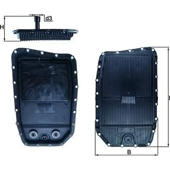 Olejová vana Olejová vana, automatická převodovka MAHLE HX 152