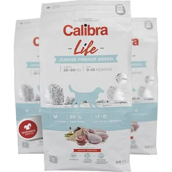 Krmivo pro psa Calibra Dog Life Junior Medium Breed Chicken 2,5 kg (EXP 10.2.2026)