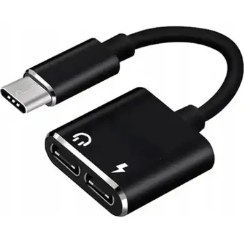 Datový kabel ADAPTÉR 2X USB-C PŘEVODNÍK KABEL USB TYP C PRO SAMSUNG APPLE XIAOMI S DAC