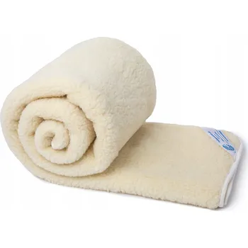 Prostěradlo VLNĚNÁ DEKA 180x200 MERINO VLNA TUMBLER ECRU