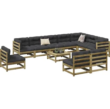 Zahradní lavice zahrada-XL 11dílná zahradní sedací souprava impregnovaná borovice 3299488