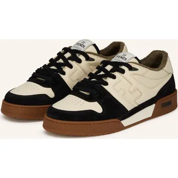Pánská móda Fendi Pánské Tenisky Match, krémová / černá, 46