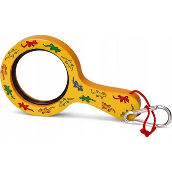 Dřevěná hračka DŘEVĚNÁ LUPA PRO DĚTI 3+ DETEKTIVNÍ HRAČKA SKLO SKLO