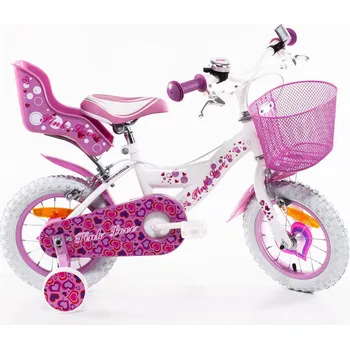 Dětské kolo F.LLI SCHIANO Dívčí kolo SCH Pink Love 12" BÍLÁ 2025