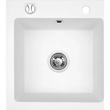 Granitový dřez Jednodřez Brenor Mingus 50 granitový bílý