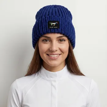 Čepice GALOP WEAR Zimní jezdecká čepice GALOP WEAR – silná, 100% merino vlna VŠECHNY VELIKOSTI MODRÁ