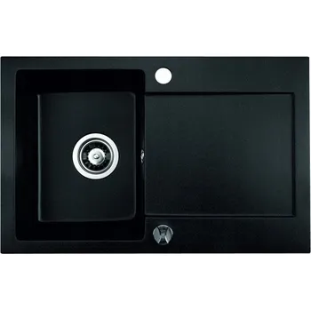 Granitový dřez Jednodřez Brenor Cordeo 67 granitový černý