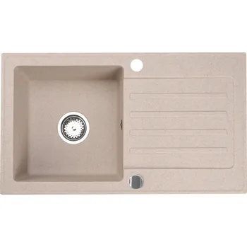 Granitový dřez Jednokomorový granitový dřez Brenor Belinda béžový