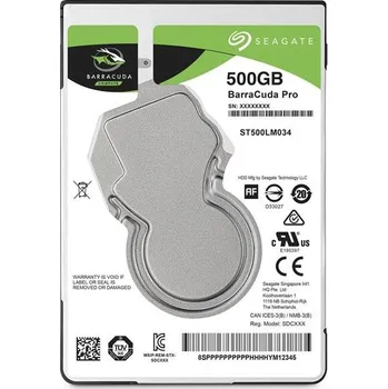 Pevný disk Seagate BarraCuda PRO 2.5" HDD, 500GB, 2.5", SATAIII, 128MB cache, 7.200RPM