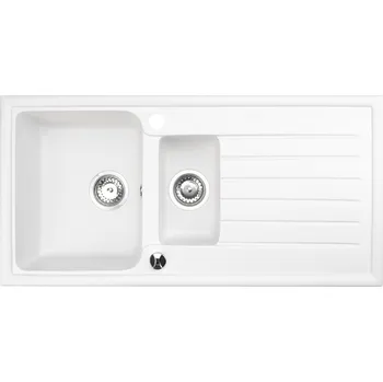 Granitový dřez Dřez jednopůlkomorový Brenor Napoli 15 granit bílý