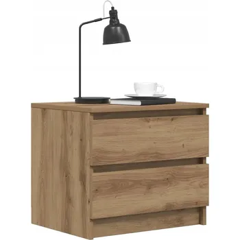 Noční stolek VidaXL Noční stolek dub artisan 50 x 40 x 43,5 cm kompozitní dřevo