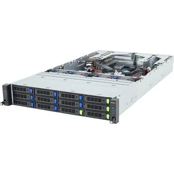 Server GIGABYTE Server R284-A90 2U 2S-BR(500W), 2×GbE, 4NVMe5/sATA+8sATA, 2M.2, 24DDR5, 6PCI-E16g5+4E8g5, 2OCP3, IPMI, 2k7W rPS(80+TIT.)