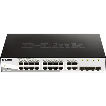 Switch D-Link DGS-1210-20 20-port Gigabit Smart+ Switch, 16x GbE, 4x RJ45/SFP, fanless