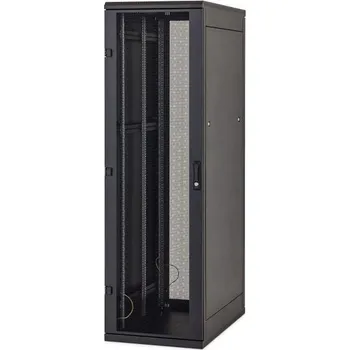 Stavebniny Triton 19" rozvaděč stojanový 47U/600x800, skleněné dveře, černá barva, nosnost 400Kg